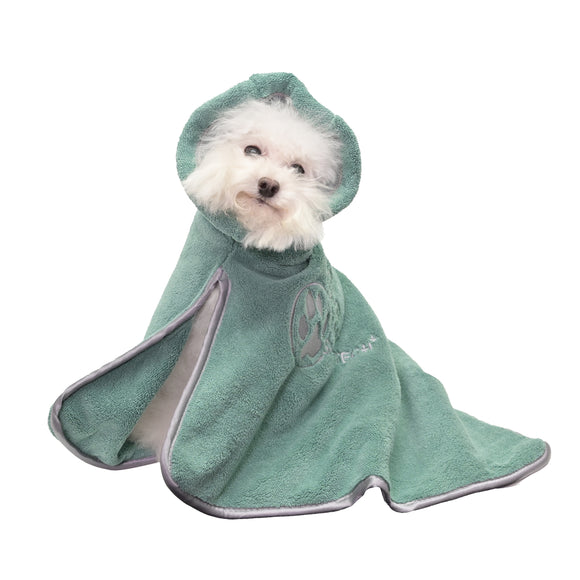 Show Tech Dry Dude Desert Sage Quick-Dry Microfiber Bathrobe Towel, Green, M/L Size