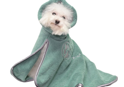 Show Tech Dry Dude Desert Sage Quick-Dry Microfiber Bathrobe Towel, Large, Green