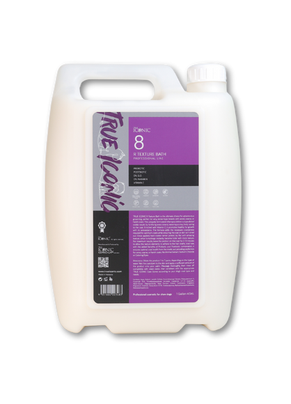True Iconic R-Texture Bath Shampoo – Large 4546ml, Enhances Rough and Thick Coats, Free Pump