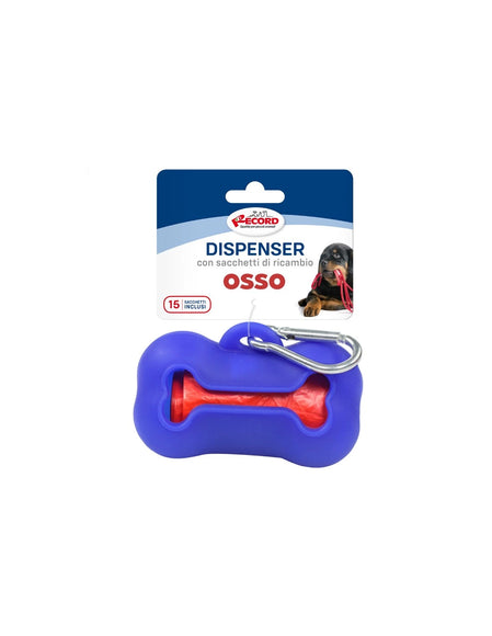 Record Osso Silicone Dispenser with Dog Waste Bags – Compact Leakproof Design