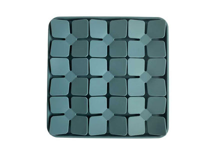 Record Sniff Mat – Square Interactive Sniffing Mat, Petrol Blue, Engaging Design