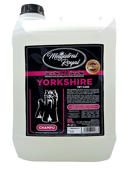 Magistral Royal Classic Yorkshire Terrier Shampoo – Moisturizing Formula for Long, Fine Hair, 5L