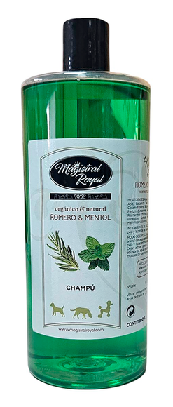 Magistral Royal Rosemary & Menthol Shampoo – Homeopathic Formula, Double Coat, Odor Neutralizing, 1L