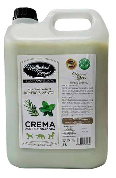 Magistral Royal Rosemary & Menthol Creamy Conditioner – Odor-Neutralizing Formula for Double Coats, 5L