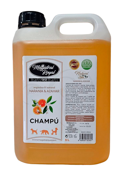 Magistral Royal Homeopathic Orange & Orange Blossom Shampoo – Regenerating Formula for Weakened Coat and Sensitive Skin