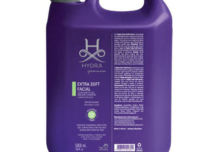 Hydra Groomers Extra Soft Facial Shampoo – Hypoallergenic Cleanser, Gentle Formula, 5L