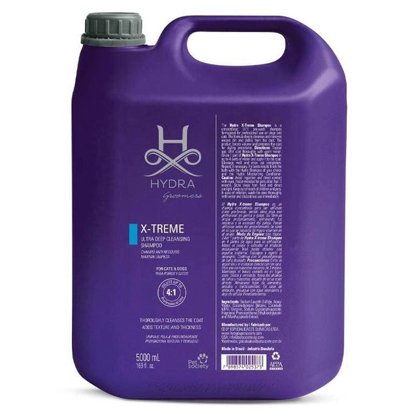 Hydra Groomers X-Treme Ultra Deep Cleansing Shampoo – Intensive Cleaning Formula, 5L