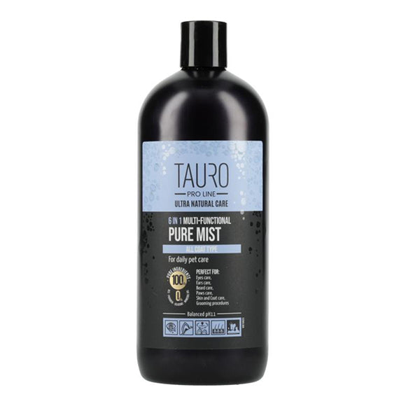 Tauro Pro Line Ultra Natural Care 6-in-1 Pure Mist – Alkaline Multi-Functional Grooming Spray, 1L