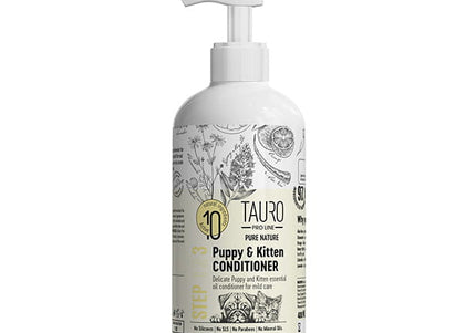 Tauro Pro Line Pure Nature Puppy & Kitten Conditioner – Gentle Formula with Natural Essential Oils, 400ml
