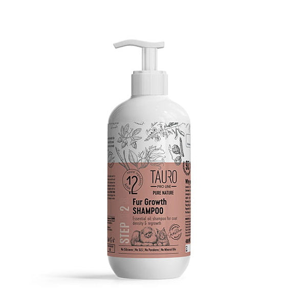 Tauro Pro Line Pure Nature Fur Growth Shampoo – Natural Essential Oils, 400ml, Promotes Healthy Coat