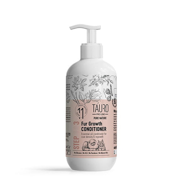 Tauro Pro Line Pure Nature Fur Growth Conditioner – Natural Essential Oils, 400ml, Promotes Healthy Coat