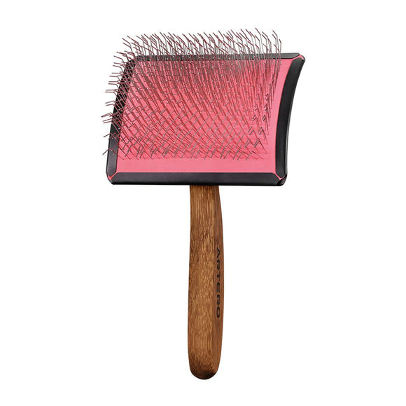 Artero Simba Curved Pin Brush – Large Size, Medium-Hard Long Pins for Effective Grooming