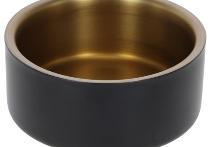 Kerbl Pet Stainless Steel Bowl in Black and Gold 900 ml