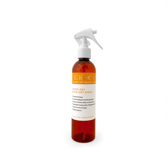 iGroom Divine Dry Quick Dry Coat Spray, Detangling and Drying Aid - 237 ml