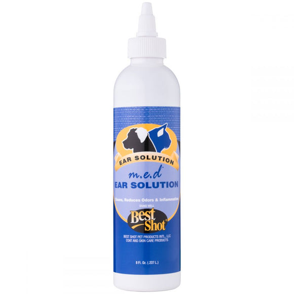 Best Shot M.E.D. Ear Solution – Gentle Cleaning Fluid, 237ml, Fast-Acting Formula