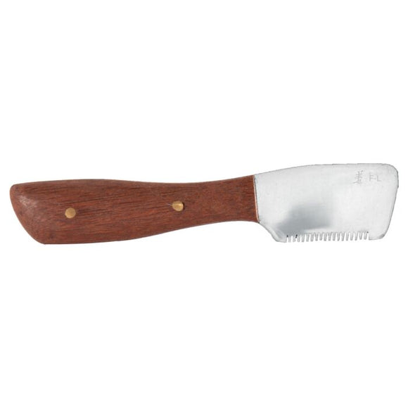 Yento Pro Fine Left-Handed Stripping Knife with Wooden Handle