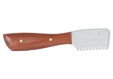 Yento Pro Coarse Left-Handed Stripping Knife with Wooden Handle