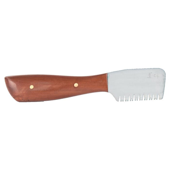 Yento Pro Coarse Left-Handed Stripping Knife with Wooden Handle