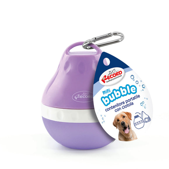 Record Mini Bubble 160ml Portable Water Bottle – Compact Leakproof Fountain, Purple