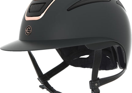 Kerbl Covalliero Elite Polo Riding Helmet Black and Rose Gold