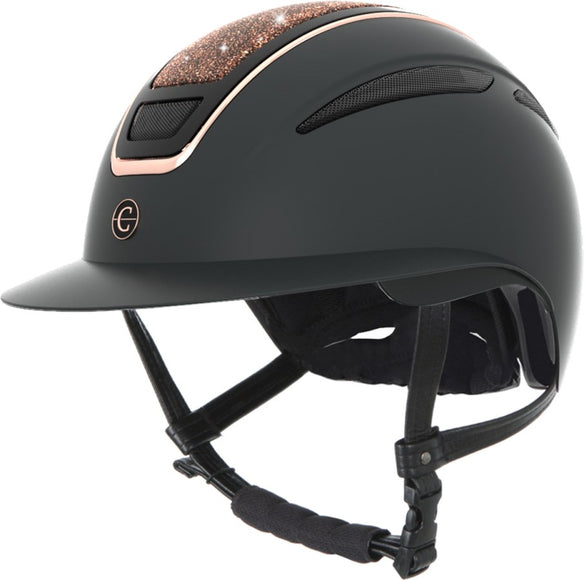 Kerbl Covalliero Elite Polo Riding Helmet Black and Rose Gold
