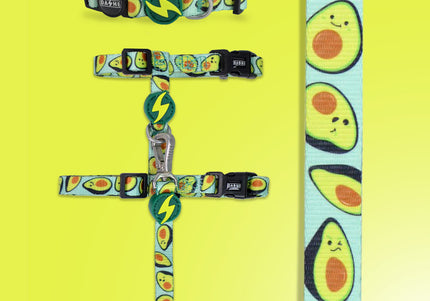 Dashi Avocado Cat Collar – Soft Adjustable Collar with Fun Avocado Pattern