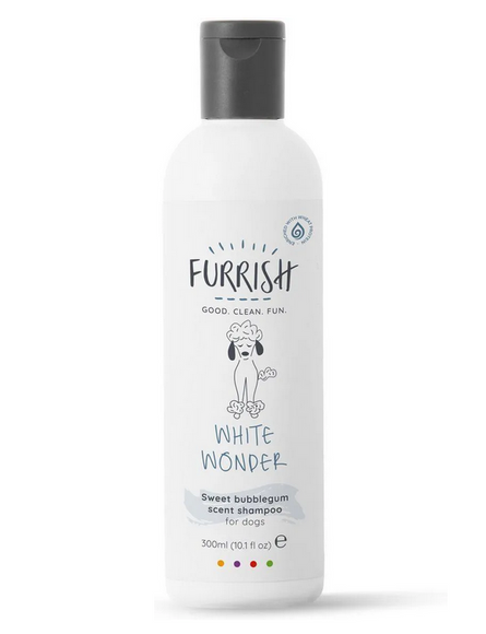 Furrish White Wonder Whitening Dog Shampoo with Bubble Gum Fragrance - 300 ml