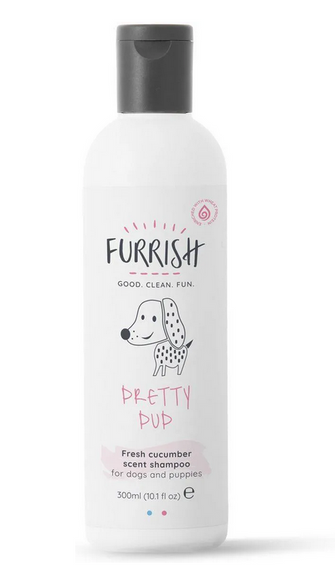 Furrish Pretty Pup Puppy and Sensitive Coat Shampoo, Cucumber Scent - 300 ml