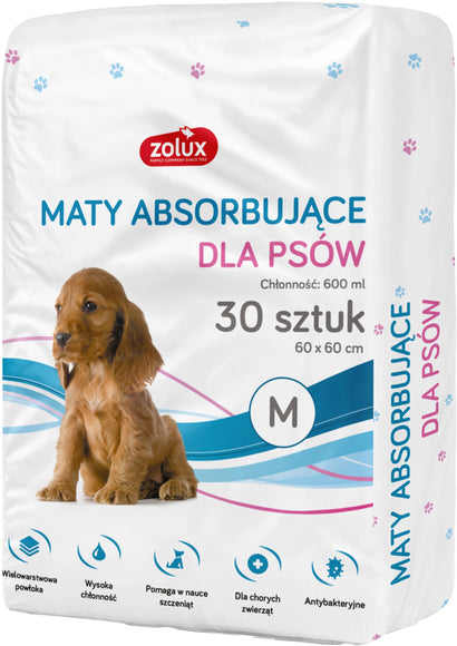 Zolux Absorbent Dog Hygiene Pads, House Training, 60 x 60 cm
