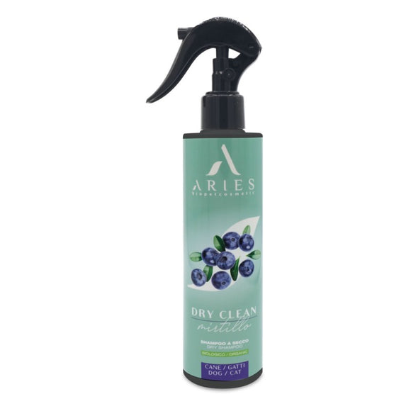 Aries Dry Clean Mirtillo Dry Shampoo Spray with Blueberry Notes - 250 ml