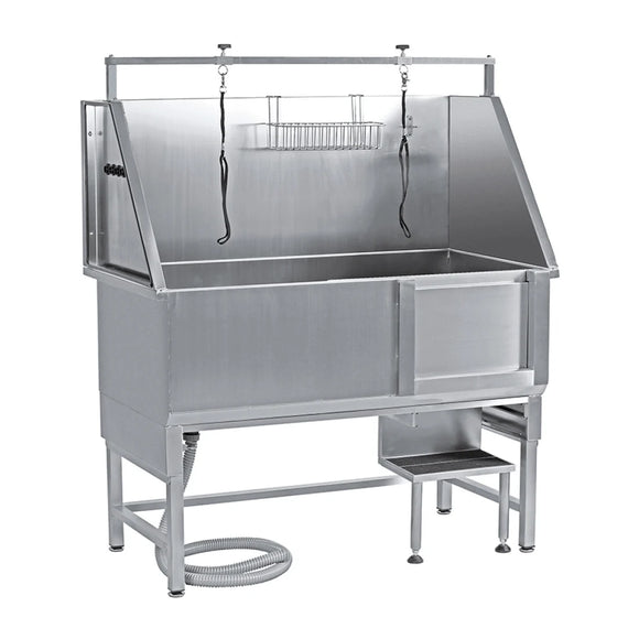 Artero Sea Fixed Grooming Bathtub with Sliding Doors and Right Steps