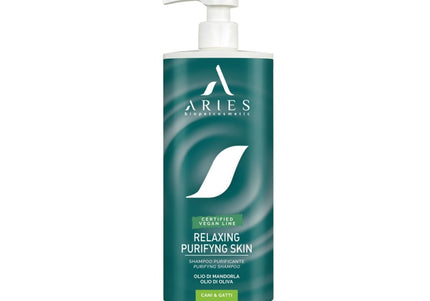 Aries Relaxing Purifying Skin Shampoo, Sensitive Irritated Dogs and Cats - 1 L