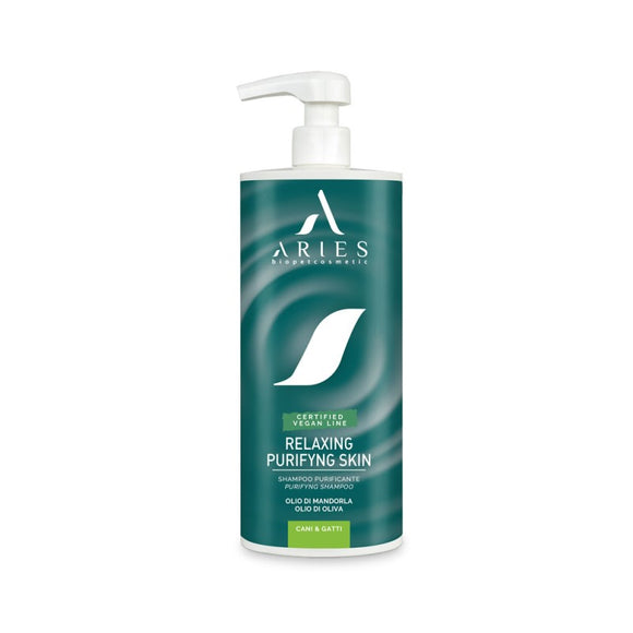 Aries Relaxing Purifying Skin Shampoo, Sensitive Irritated Dogs and Cats - 1 L