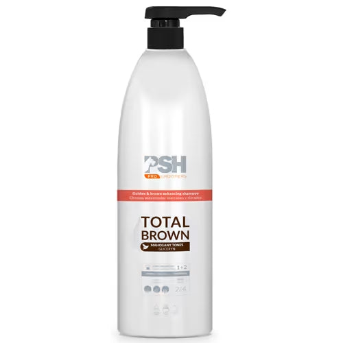 PSH Total Brown Shampoo Enhancing Golden and Brown Coat Colour 1L