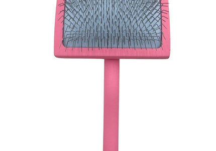 Aries Grooming Pro Pink Large Slicker Brush with 24 mm Pins