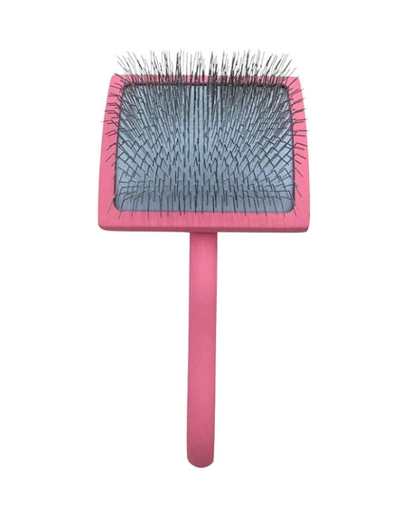 Aries Grooming Pro Pink Large Slicker Brush with 24 mm Pins