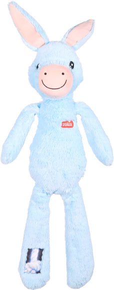 Zolux Furry Farm Hassan Donkey Plush Squeaker Dog Toy