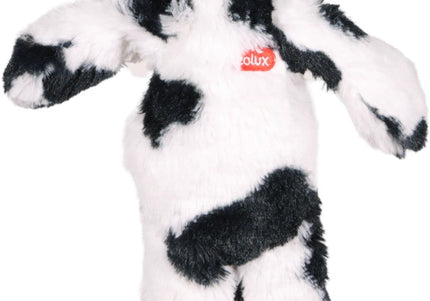 Zolux Furry Farm Isache Cow Plush Squeaky Dog Toy, 33 cm