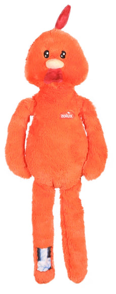 Zolux Furry Farm Brock Rooster Plush Squeaky Dog Toy 60 cm