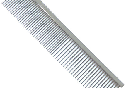 4Paws Medium Metal Grooming Comb – 3.2cm Needles, 50/50 Tooth Spacing, 19cm Length