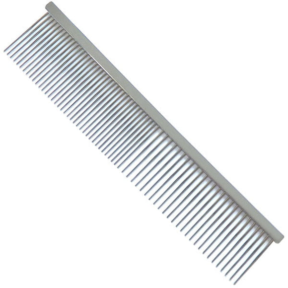 4Paws Medium Metal Grooming Comb – 3.2cm Needles, 50/50 Tooth Spacing, 19cm Length