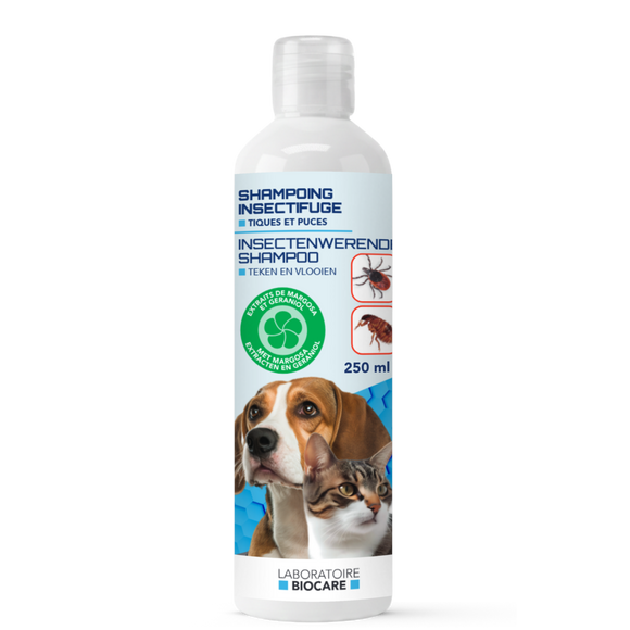 BioCare Cosmetics Insectifuge Flea and Tick Repellent Dog Cat Shampoo - 250 ml