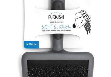Furrish Soft Slicker Medium Grooming Brush