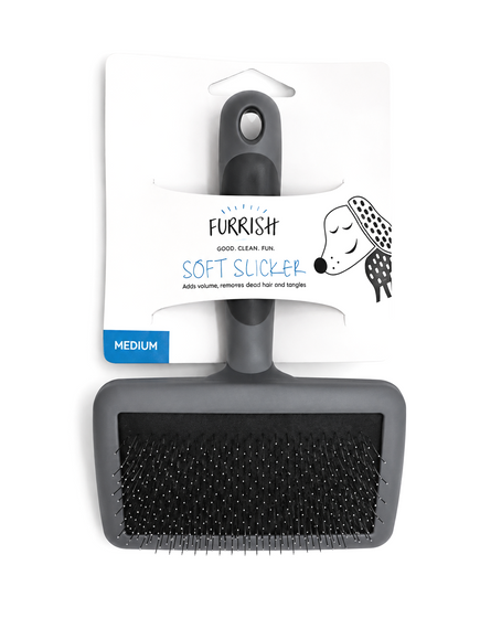 Furrish Soft Slicker Medium Grooming Brush