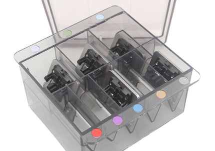 Shernbao Blade Box Lockable Case Holds 8 Blades or Clipper Combs