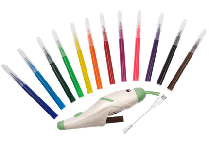 Artero Kit Make Up – Handy Mini Airbrush Coloring Kit with 12 Vibrant Colors