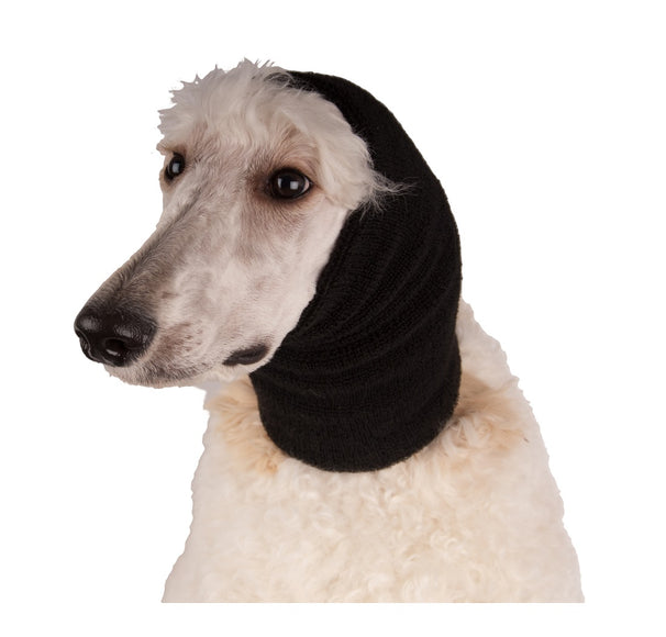 Show Tech Ear Buddy L Black Headband – Large Size, Gentle Drying Aid for Sensitive Dogs