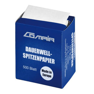 Comair Curling Papers 70x50mm – Durable Professional Perm Wraps, 500 Pack