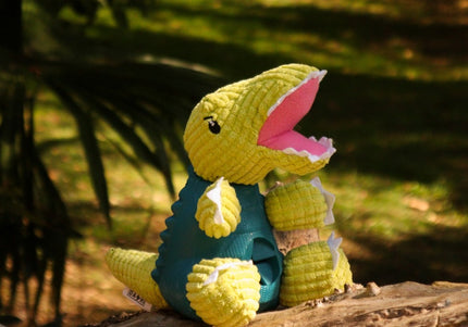Dashi Rexi Dino Toy – Green Dinosaur-Shaped Treat Slot Toy, Durable Chew Design