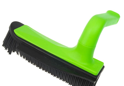 V7 Hand-Held Rubber Brush and Dustpan – Innovative Red Cleaning Duo, Ergonomic Design